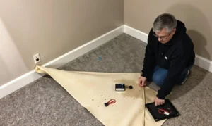 how to repair water damaged carpet