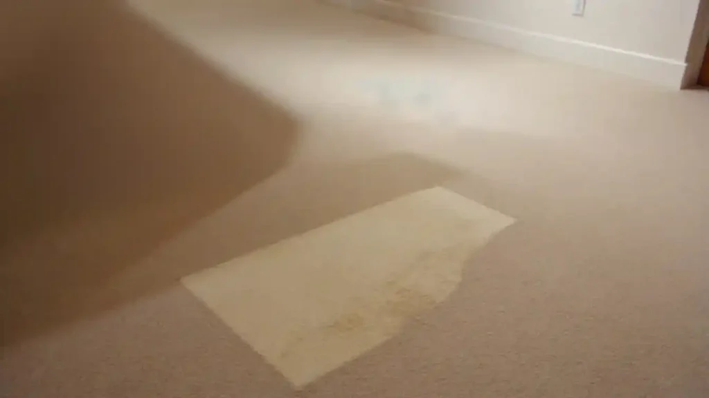 How to repair bleach stain on carpet